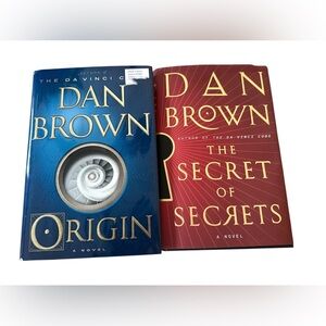 Two Dan Brown hardcover books - The Secret of Secrets & Origin